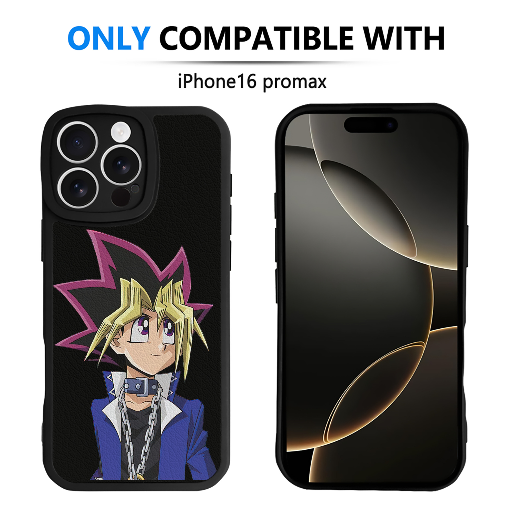 遊☆戯☆王 Yu-Gi-Oh! 【iPhone 16シリーズ対応】シリコンスマホケース（レザー調） 材質：シリコン